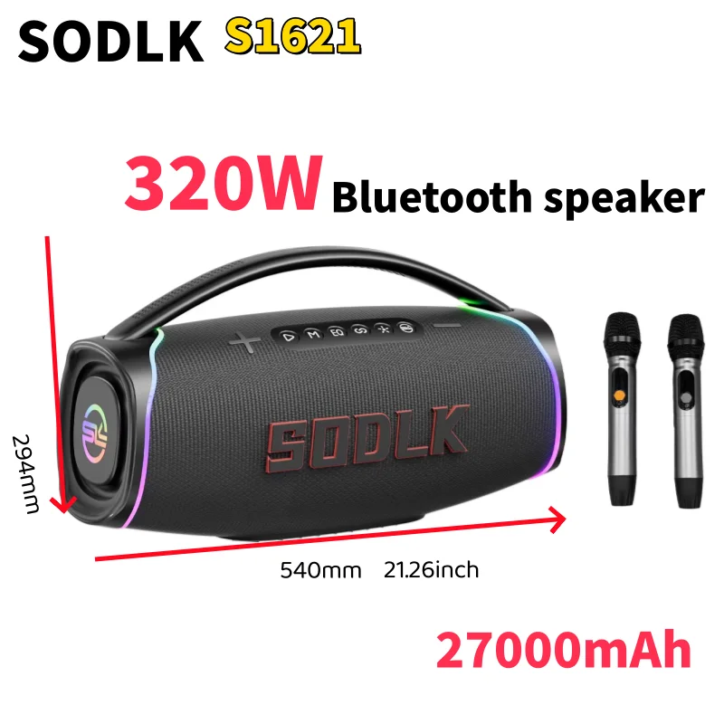 Apple Music Audio Quality - SODLK S1621 Yeni Model 320W Taşınabilir