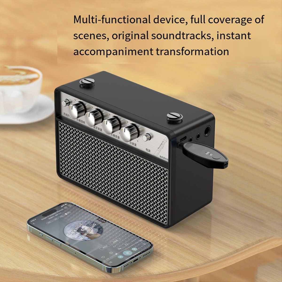 Audio And Music Splitter - Ses Alıcı Adaptörü 3.5/6.5mm Aux Kablosuz