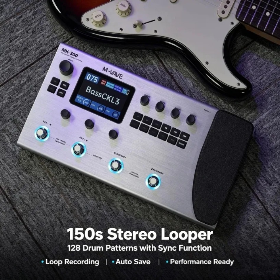 Audio Interface Usb - M-VAVE MK-300 Kablosuz Gitar Amfi Modelleyici