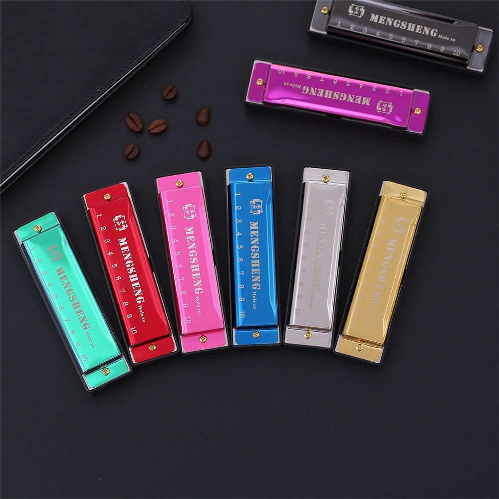 Harmonica 10 Hole - Taşınabilir C Anahtarı 10 Delikli Metal