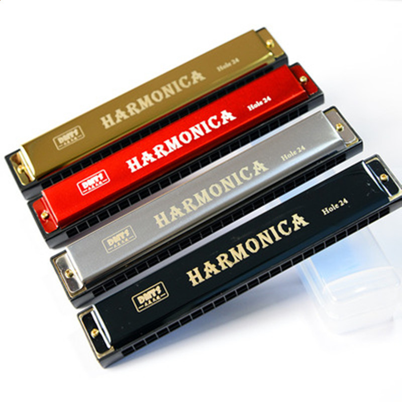 Harmonica 10 Hole - Kromatik Mızıka Ağız C Tuşu 24
