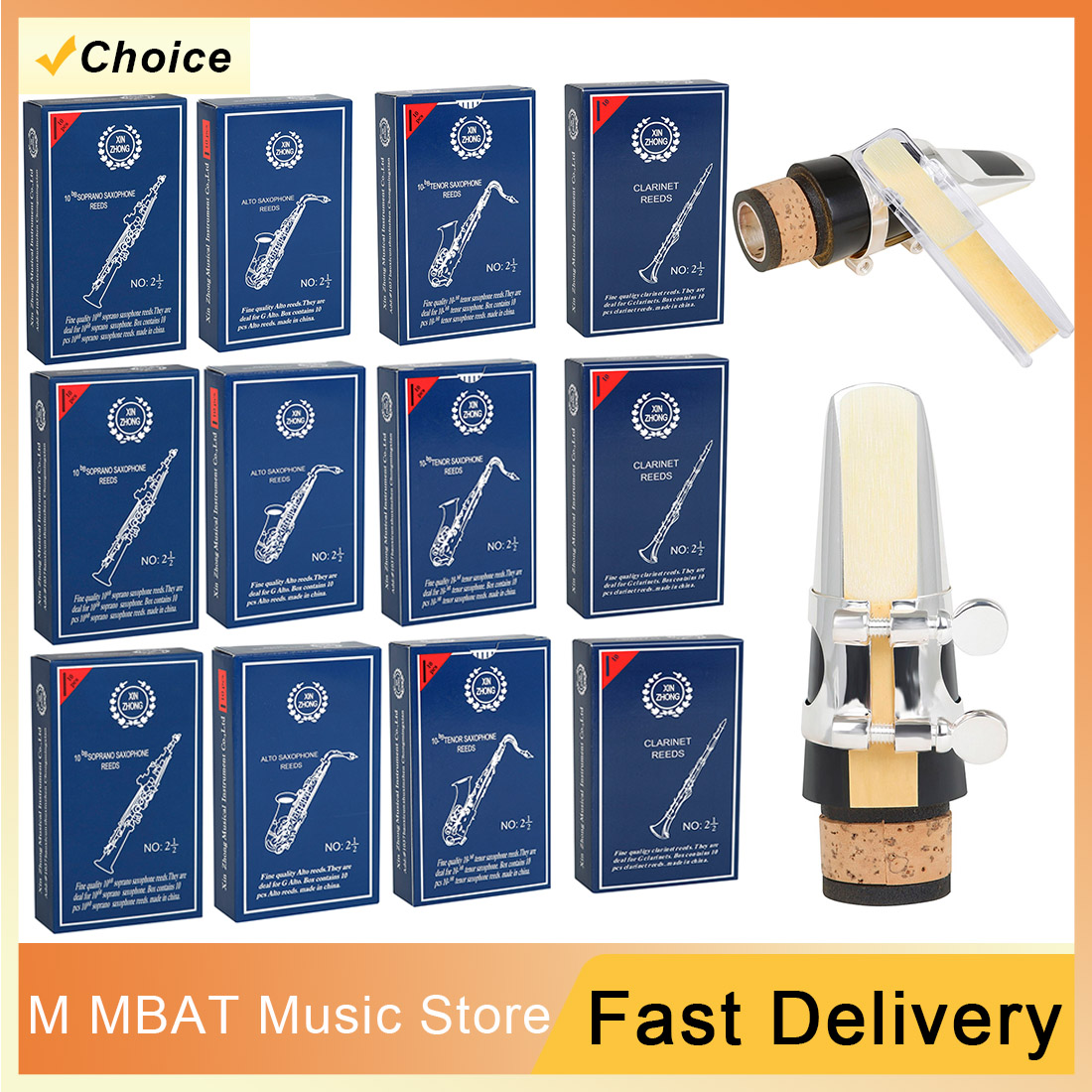 Clarinet Care Kit - 10/20Set 2.5 Soprano/Alto/Tenor/Klarnet B Düz Saksafon