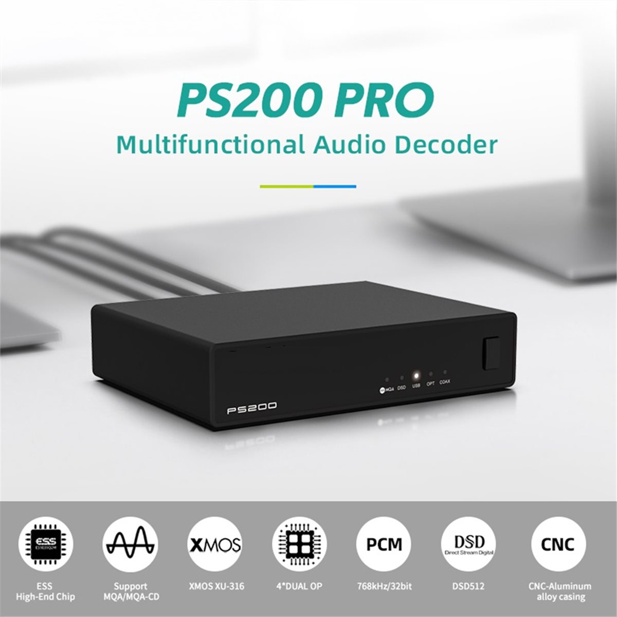 Music Audio Pro - DTC5 PS200 PRO Çok Fonksiyonlu Ses
