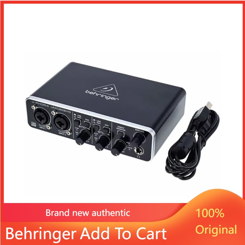 Audio Interface Usb - 2026 Behringer U-Phoria UMC202HD Ses Kartı