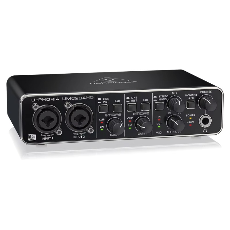 Behringer UMC204HD 2 Giriş/4 Ç - Audio Interface Usb incelemesi ve fiyatı