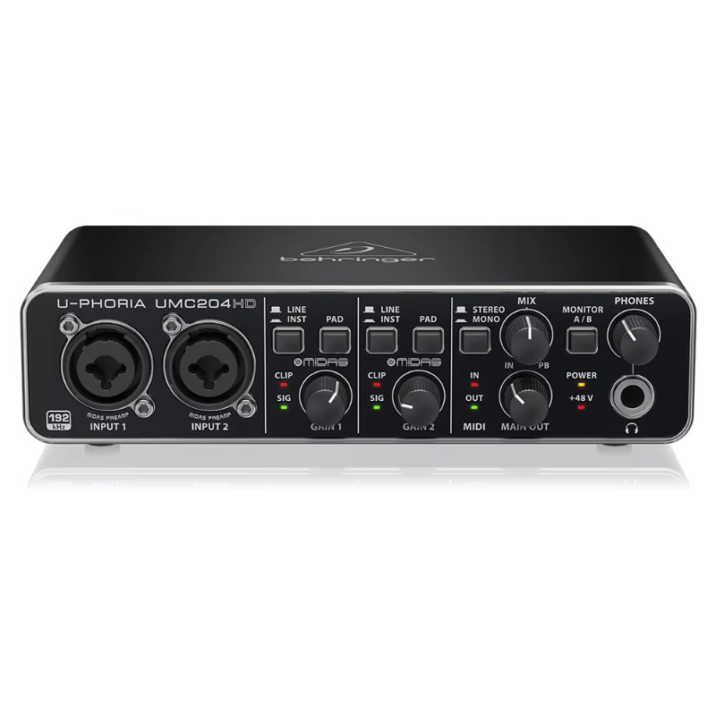 Behringer UMC204HD 2 Giriş/4 Ç - Audio Interface Usb incelemesi ve fiyatı