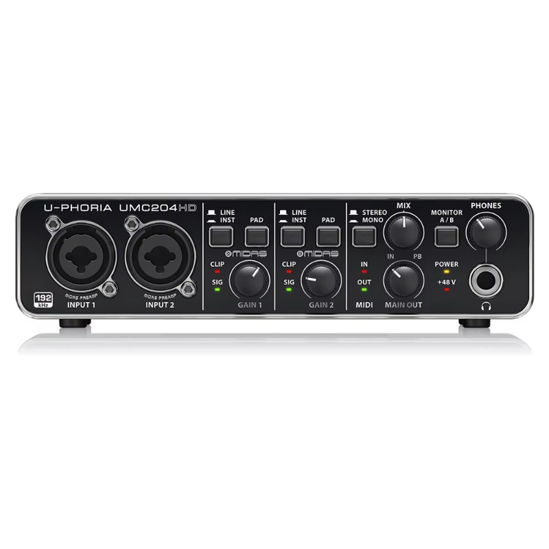 Behringer UMC204HD 2 Giriş/4 Ç - Audio Interface Usb incelemesi ve fiyatı