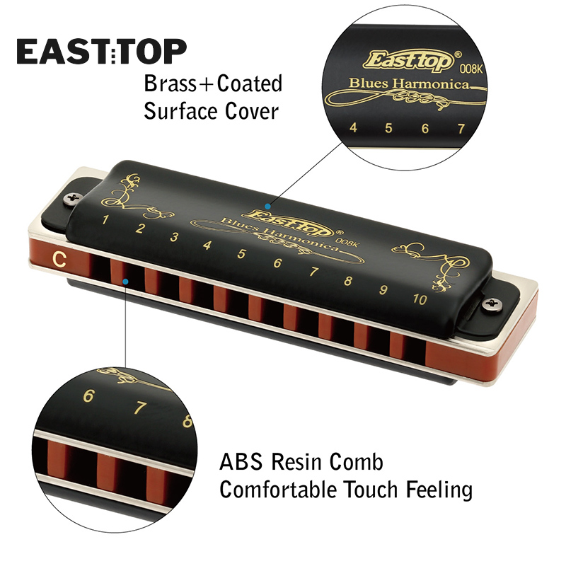 T008K 10 Delikli Diatonik Armo - Harmonica 10 Hole incelemesi ve fiyatı