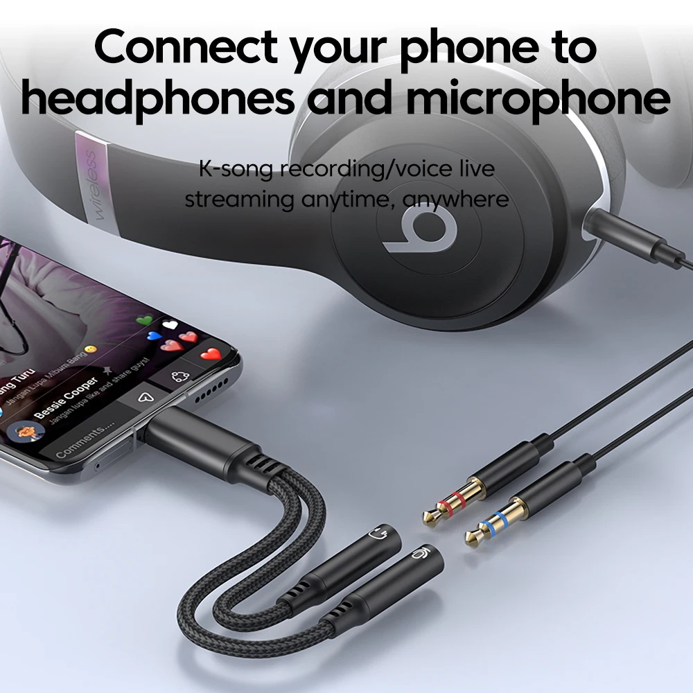 Tip C Erkek 3.5 MM Jack Ses Ka - Audio And Music Splitter incelemesi ve fiyatı