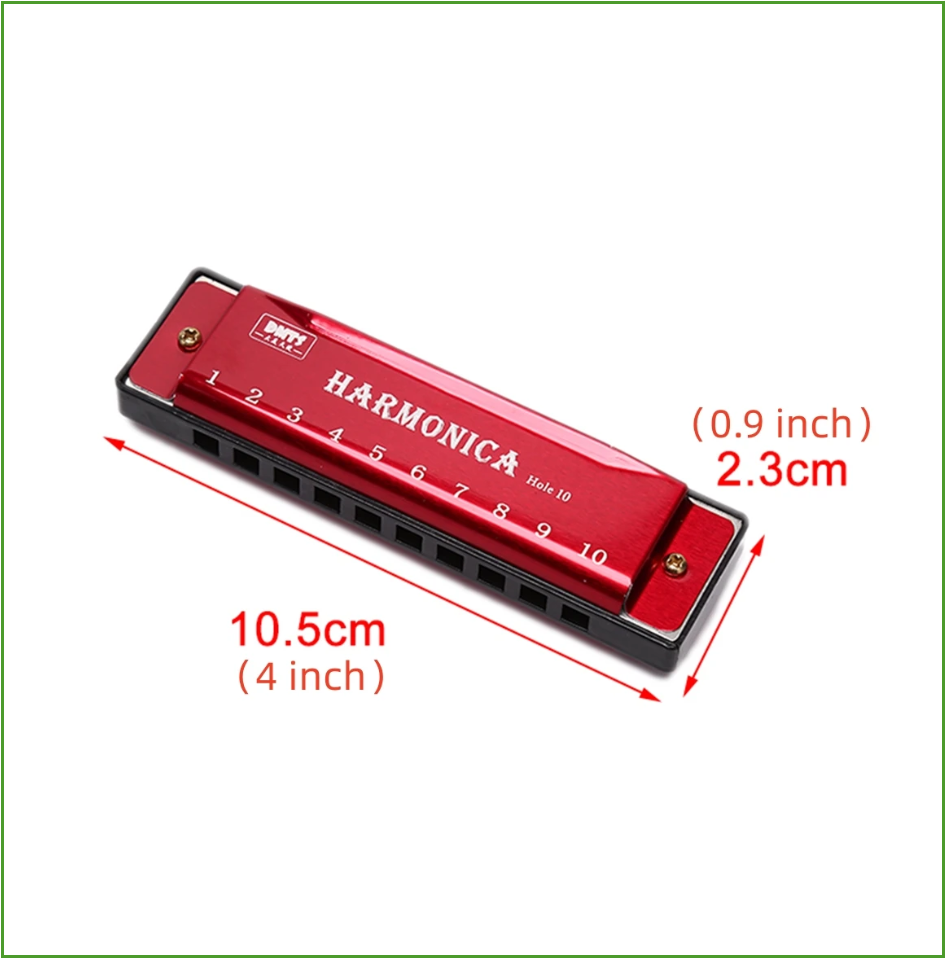 Çok Renkli Harmonika C Anahtar - Harmonica 10 Hole incelemesi ve fiyatı