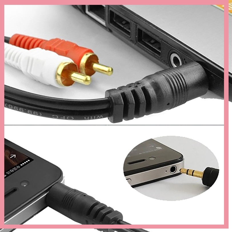 3.5mm Stereo Erkek Fiş - 2 RCA - Audio And Music Splitter incelemesi ve fiyatı