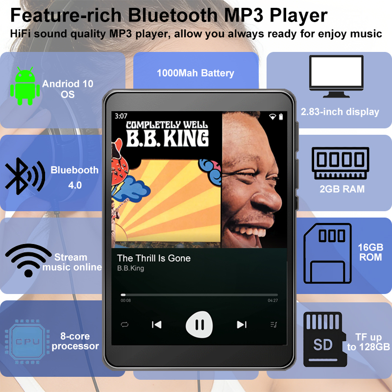 WiFi MP3 Çalar Android 10 Spot - Audio Music Free Download incelemesi ve fiyatı